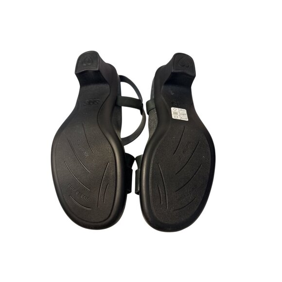 SAS NOUVEAU ALFA BLACK SANDALS WOMEN LEATHER STRAP Size 8M New Without Box - Picture 5 of 5